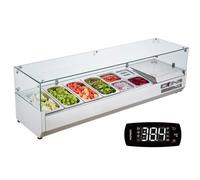 VEVOR Stazione Preparazione Refrigerata per Condimenti Banco 155 W Per Insalate