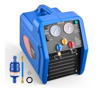 VEVOR Stazione di Recupero del Refrigerante Portatile 3/4 CV Macchina per Recupero Refrigerante Monocilindrico per Impianti di Climatizzazione Residenziale Auto, Velocità 1450 giri/min 0-40 ℃