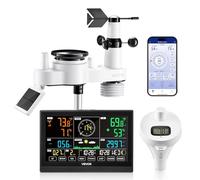 VEVOR Stazione Meteorologica Wi-Fi con Display VA 190 mm e Sensore per Piscina