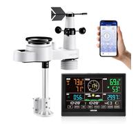 VEVOR Stazione Meteorologica Wi-Fi con Schermo VA da 190 mm e Sensore Esterno