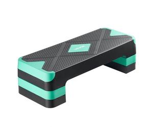 VEVOR Stepper per Esercizi Aerobici Portatile Piattaforma per Allenamento a Casa Palestra Altezza Regolabile, Stepper Aerobica Superficie Antiscivolo per Palestra di Casa, Cardio e Forza, Verde