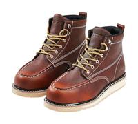 VEVOR Stivali da Lavoro con Punta in Acciaio US 11 Impermeabili con Punta Moc