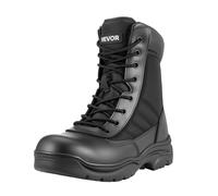 VEVOR Stivali da Lavoro Stivali da Combattimento Taglia UK 9 Altezza 203mm Nero