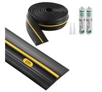 VEVOR Striscia Sigillante per Davanzale Porta Garage 6,09 m, PVC Nero, Impermeabile, Resistente alle Intemperie