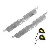 VEVOR Strumento per Allineamento Ruote, Piastre per Punta per Strumenti di Allineamento 2 Pezzi, Piastra per Strumenti per Misurazione dell'Angolo della Punta in Acciaio Inox, 2 Nastri di Misurazione