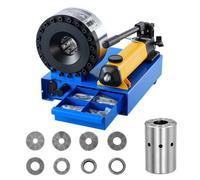 VEVOR Strumento per Crimpaggio di Tubi Idraulici ad Alta Pressione, Utensile Manuale per Crimpatrice Idraulica Portatile con 8 Matrici, Adatto per Tubi del Gas, Acqua, Aria Condizionata per Auto