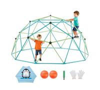 VEVOR Struttura da Arrampicata Geometrica a Cupola Larghezza 305 cm con Palloni da Basket, Carico 453 kg, Attrezzatura da Arrampicata per Bambini dai 3 ai 10 Anni, Parco Giochi Giardino