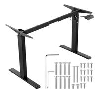 VEVOR Struttura per Scrivania Elettrica Altezza Regolabile 70 a 117 cm Nera
