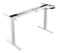 VEVOR Struttura per Scrivania in Piedi Doppio Motore per Casa Solo Telaio Bianco