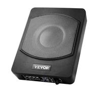 VEVOR Subwoofer per Auto Sotto Sedile, Subwoofer Auto Sottile Sistema a Basso Profilo, Audio a Basso Profilo Amplificatore Integrato, Ingresso Livello Alto Basso Regolatore del Volume, 254 mm e 240 W