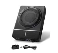 VEVOR Subwoofer per Auto Sotto Sedile, Subwoofer Auto Sottile Sistema Audio a Basso Profilo, Audio con Amplificatore integrato, Ingresso Livello Alto e Basso Regolatore del Volume 203 mm e 240W