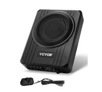 VEVOR Subwoofer per Auto Sotto Sedile, Subwoofer Auto Sottile Sistema Audio a Basso Profilo, Audio con Amplificatore integrato, Ingresso Livello Alto Basso Regolatore del Volume 203 mm e 400W