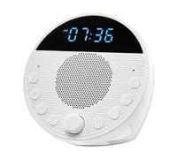 VEVOR Suoni Rilassanti per Dormire, Macchina Rumore Bianco Portatile, 18 Tracce Musicali, Luce Notturna, con Rumore Bianco e 2 Sveglie, APP, Timer di Spegnimento Automatico e Funzione di Memoria