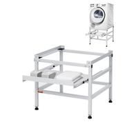 VEVOR Supporto Base per Lavatrice Piedistallo per Lavatrice Asciugatrice 640 x 635 x 615 mm Capacità Carico max. 136 kg, Base del Piedistallo per Lavatrice Asciugatrice con Vassoio per Sollevamento