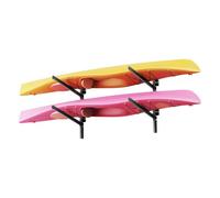 VEVOR Supporto da Parete per Kayak 2 Ripiani, Barra da Parete Regolabile per Kayak, Supporto da Muro per Deposito Canoe Tavola da Surf, SUP da Garage per Spiaggia Mare, Carico max. 90,7 kg