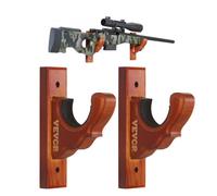 VEVOR Supporto da Parete per Porta Pistole, Porta Pistole Orizzontale e Ganci per Fucili, Espositore da Parete per Pistola Singola, Porta Pistole con Imbottitura Morbida per Fucili