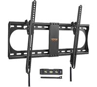 VEVOR Supporto da Parete per TV Schermo tra 37-70 Pollici Capacità Massima 60 kg, Staffa da Parete Porta TV in Acciaio al Carbonio Inclinabile max. VESA 600x400mm min. 200x100mm, Supporto TV Murale