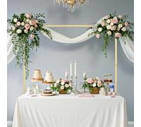 VEVOR Supporto per Asta da Tavolo con Morsetti Regolabile Metallo Feste Oro