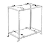 VEVOR Supporto da Terra Mini Split, Supporto Antivibrazioni per Condizionatore d'Aria, Senza Condotti da 9000-18000 BTU, Pompa di Calore, Capacità 250 kg, Doppio Livello Altezza Regolabile