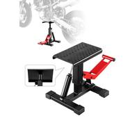 VEVOR Supporto di Sollevamento per Moto da Cross, Cric Sollevatore per Moto da Cross Capacità Carico max. 544kg Sollevamento Idraulico, Tavolo di Sollevamento Altezza Regolabile per Riparazione