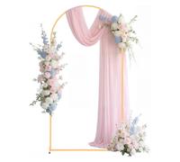 VEVOR Supporto per Fondale ad Arco in Metallo da 2 x 1 m, Struttura Stabile, Facile da Montare, Set di Fondali ad Arco per Feste per Matrimoni, Feste di Compleanno, Decorazioni per Cerimonie