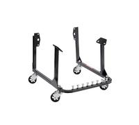 VEVOR Supporto Motore a U, Sollevatore Motore capacità di Carico 340 kg, Robusto Supporto in Acciaio con 4 Ruote Girevoli e 4 Posizioni di Aggancio, per Motori BB-Chevy e Gen-1 SB-Chevy