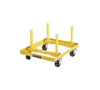 VEVOR Supporto Motore, Sollevatore Motore Capacità di Carico 340 kg, Robusto Supporto Regolabili in Acciaio con 4 Ruote Girevoli e 2 Cinghie a Cricchetto, per Maggior Parte dei Motori
