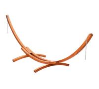 VEVOR Supporto per Amaca in Legno, Capacità 215 kg per 2 Persone, Telaio per Amaca, Adatto per Amache 2,8-3,9 m, Supporto Regolabile in Legno di Larice con Catena e Moschettone Esterni e Interni