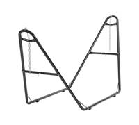 VEVOR Supporto per Amaca Universale per 2 Persone, Supporto per Amaca Regolabile Resistente capacità 249 kg, Adatto per Amache 2,3-3,9 m con Catena, Gancio, Borsa per Trasporto, Uso Esterno Interno
