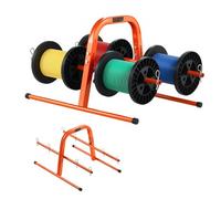VEVOR Supporto per Bobine di Filo, Contenere a Mano, per Erogatore di Filo di Acciaio Resistente 8 Bobine, Design Facile da Sollevare per Uso Elettrico, Industriale e al Dettaglio 380 x 315 mm