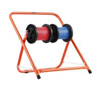 VEVOR Supporto per bobine di filo, telaio in acciaio, dispenser di cavi pieghevole, capacità di carico 45 kg, distributore di cavi portatile per stoccaggio bobine 50 cm diametro in varie condizioni