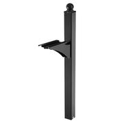 VEVOR Supporto per Cassetta Postale, 1430 x 540 x 151 mm in Alluminio da Interrare con Staffa Universale, Kit di Manicotti per Pali in Metallo per Uso Residenziale Esterno, Verniciato a Polvere Nera