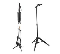 VEVOR Supporto per Chitarra Treppiede, Capacità di Carico di 15 kg Espositore da Pavimento Pieghevole per Chitarra, Altezza Regolabile da 900 a 1200 mm per Chitarra Acustica Elettrica Basso Classico