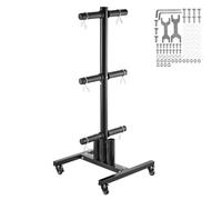 VEVOR Supporto per Dischi Pesi 50,8 mm Rastrelliera per Pesi Verticale con Ruote