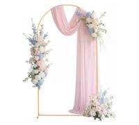 VEVOR Supporto per Fondale ad Arco in Metallo da 2,2 x 1,2 m, Struttura Stabile, Facile da Montare, Set di Fondali ad Arco per Feste per Matrimoni, Feste di Compleanno, Decorazioni per Cerimonie