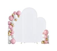 VEVOR Supporto per Fondale ad Arco per Matrimonio Cerimonia Evento Feste, Set da 3 Pezzi, Telaio in Metallo Collegamento a Custodia Barra Trasversale, Supporto Attrezzatura per Fondo ad Arco Evento