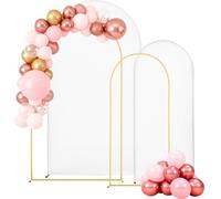 VEVOR Supporto per Fondale ad Arco Set da 2, Struttura Stabile, Facile da Montare, Set di Fondali ad Arco per Feste con Copertura per Matrimoni, Feste di Compleanno, Decorazioni per Cerimonie