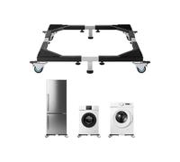 VEVOR Supporto per Frigorifero Base Mobile, Carico 544 kg Supporto per Lavatrice con 8 Ruote Gemelle Bloccabili e 4 Freni, Carrello per Mobili Regolabile 584,2 mm-929,64 mm per Lavatrice Asciugatrice