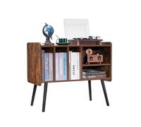 VEVOR Supporto per Giradischi con Ripiani Rimovibili, Supporto per Dischi in Vinile, Armadietto per Dischi con Spazio Massimo 220 Album, Tavolo Regolabile in Altezza per Soggiorno, Camera da Letto