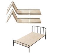 VEVOR Supporto per Materasso Matrimoniale, Doghe Pieghevoli da 10 mm con Attacco, Supporto per Doghe da Letto, Tavola da Letto Pieghevole, Pronto all'Uso, Confezione da 8, Legno Naturale