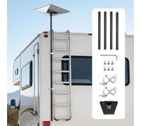 VEVOR Supporto per Palo per Camper Starlink, Angolo di Montaggio Regolabile a 360°, Kit Tubi Gen 3 Standard, Adattatore per Scala per Camper Starlink Extra Lungo in Acciaio, Compatibile con Gen3 e V3