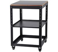 VEVOR Supporto per Pialla a Filo Spessore di Legno Capacità Carico Max. 45kg 4 Ruote, Supporto con Ripiano di Lavoro 3 Livelli 4 Rotelle per Pialla a Spessore Utensili di Falegname da Garage Officina