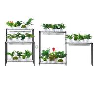 VEVOR Supporto Piante con Luce Coltivazione 6 Ripiani 192 W in Metallo 180x75 cm