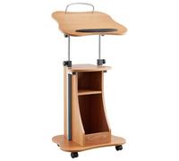 VEVOR Supporto per Podio, capacità di Peso 10 kg Podio per Conferenze con Ruote Bloccabili, Ampia Superficie di Lettura e Vano Portaoggetti Aperto, Altezza e Angolazione Regolabili, per Discorsi