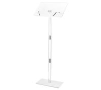 VEVOR Supporto per Podio, capacità di Peso 4,8 kg Podio per Conferenze con Ampia Superficie di Lettura, Fermalibri, Angolazione Regolabile, da Terra, per Aule, Matrimoni, Lezioni e Concerti