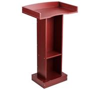 VEVOR Supporto per Podio in Legno Altezza 105 cm, Scrivania per Laptop con Ampia Superficie di Lettura, Spazio di Archiviazione, Podio da Pavimento per Aule, Conferenze Chiese Evento