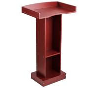 VEVOR Supporto per Podio in Legno Altezza 105 cm, Scrivania per Laptop con Ampia Superficie di Lettura, Spazio di Archiviazione, Podio da Pavimento per Aule, Conferenze Chiese Evento