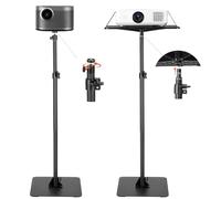 VEVOR Supporto per Proiettore Mobile da Terra da 30 x 40 x 157 cm, Altezza Regolabile da 72 a 157 cm, Supporto da Pavimento Girevole a 360° per Proiettori, Multifunzionale per Film all'Aperto