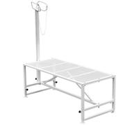 VEVOR Supporto per rifilatura 51x23 pollici, supporto per rifilatura con testa dritta, supporto per rifilatura capre telaio in metallo supporti per rifilatura