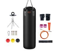 VEVOR Supporto per sacco boxe 120 cm sacco boxe girevole catena d'acciaio nero